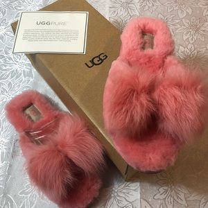 Ugg Australia Mirabelle PINK Shearling Slippers 6